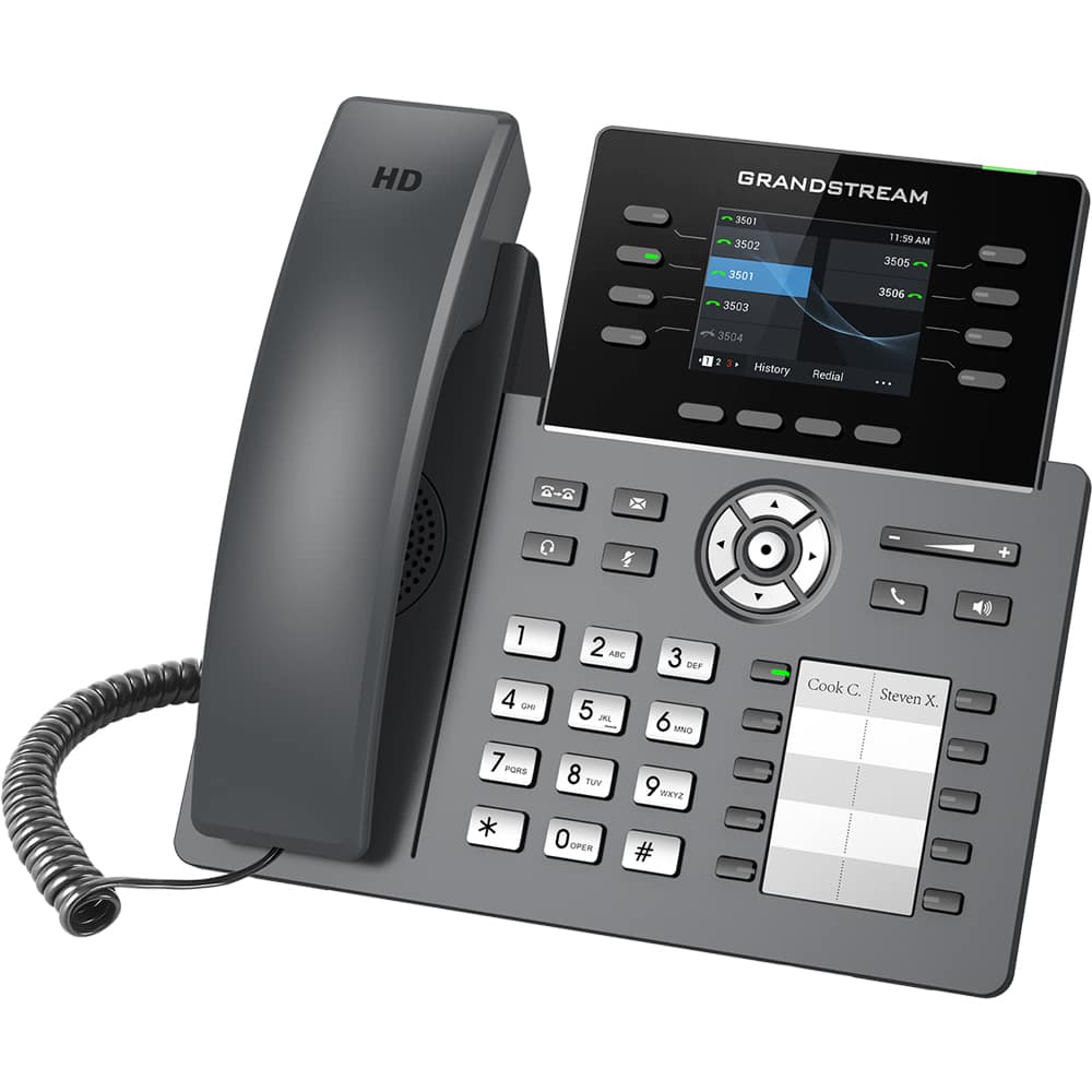 Téléphone IP Grandstream GRP2634 écran couleur touches de raccourcis