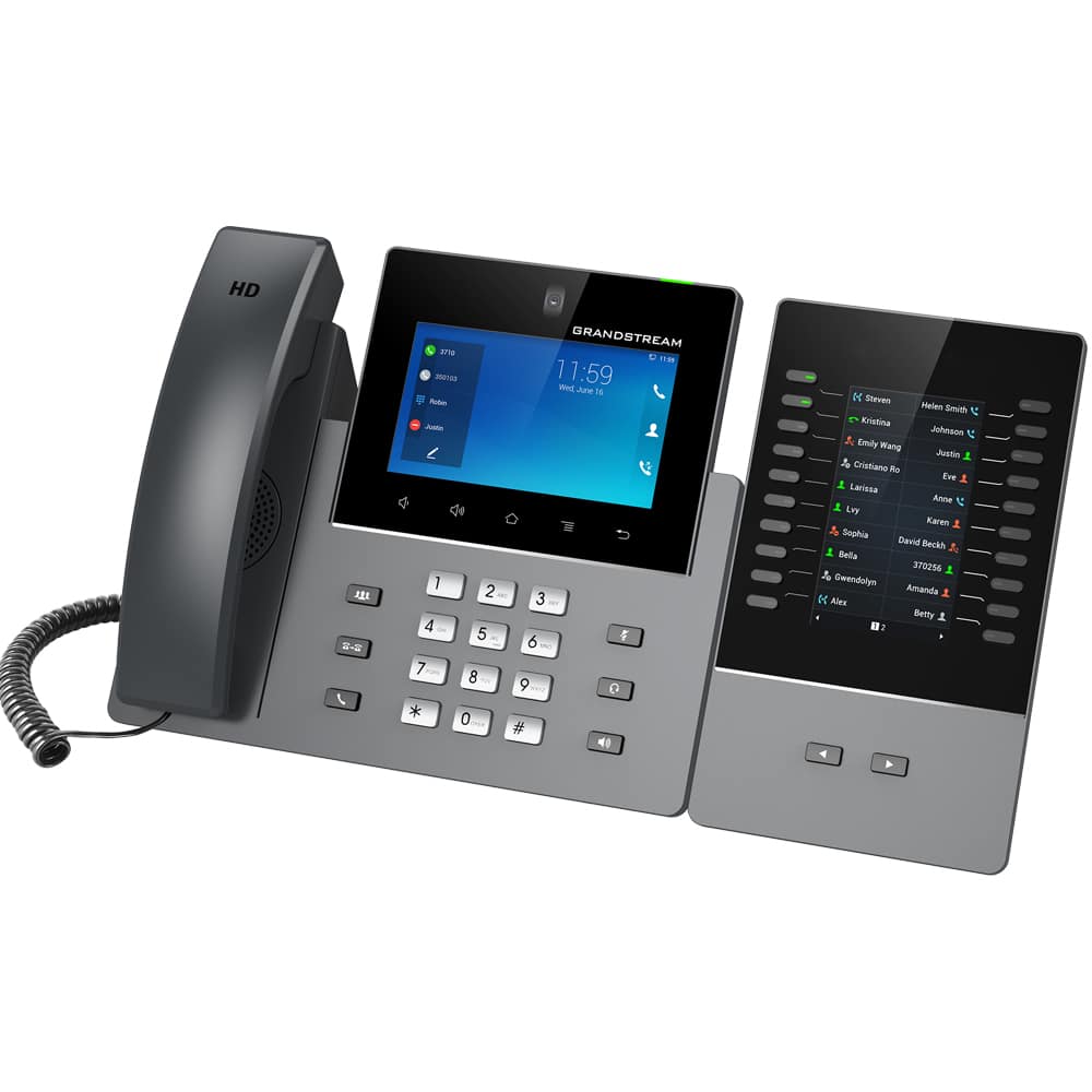 Téléphone IP Vidéo Grandstream GXV3450 avec module extension