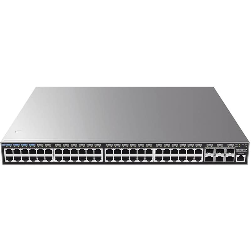 Switch Grandstream GWN7816P switch réseau Layer 3 48 ports PoE++ entreprise Maroc